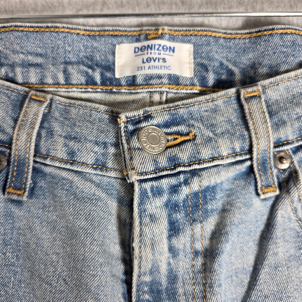 Denizen from Levis 231 Athletic Fit Jeans Mens 36x34 Light Wash Blue Denim Pants